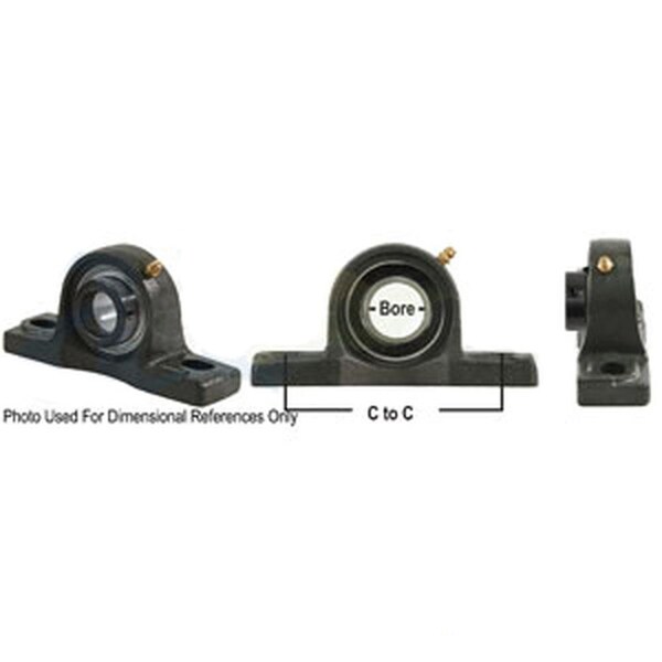 Aftermarket Pillow Block Assembly W Lock Collar, ReLubricatable A-WGPZ12-P-AI - main